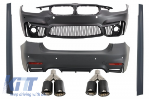 KITT brings you the new Complete Body Kit suitable for BMW F30 (2011-up) EVO II M3 Design with Dual Twin Exhaust Muffler Tips Carbon