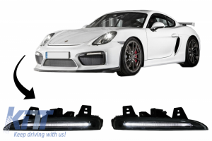 KITT brings you the new DRL LED for Front Bumper suitable for PORSCHE CAYMAN 981C BOXSTER 981 (2013-2016) GT4 Design