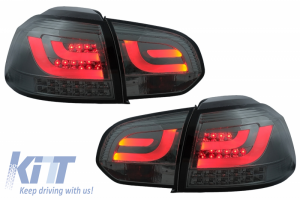KITT brings you the new Taillights LED suitable for VW Golf 6 VI (2008-2013) Tube Light Smoke Grey