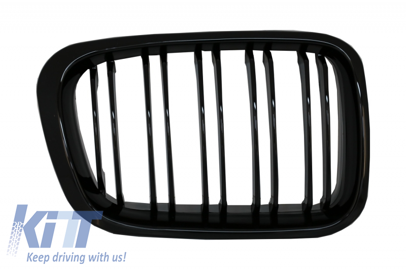 thumbnail image 2 of BMW E3 Series 46 Kidney Grill Single Bar - Piano Black, Pre-Facelift 2001 2 of 6