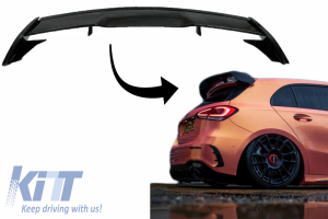 KITT brings you the new Roof Boot Lid Spoiler suitable for MERCEDES BENZ A-CLASS Hatchback W177 (2018-up) A45 Design Piano Black