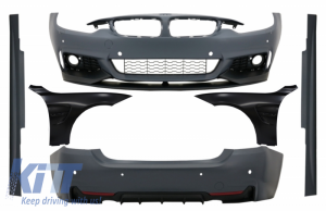 KITT brings you the new Complete Body Kit with Front Fenders Black suitable for BMW 4 Series F32 Coupe F33 Cabrio (2013-02.2017) M-Performance Design
