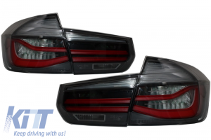 KITT brings you the new Taillights M Look Black Line suitable for BMW 3 Series F30 Pre LCI (2011-2014) Red Smoke Conversion to LCI Design with Dynamic Sequential Turning Light