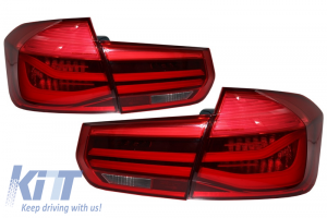KITT brings you the new LED Taillights Conversion to LCI Design suitable for BMW 3 Series F30 Pre LCI & LCI (2011-2019) Red Clear with Dynamic Sequential Turning Light