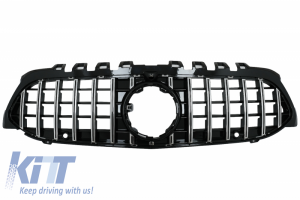 KITT brings you the new Central Grille suitable for Mercedes A-Class W177 Hatchback V177 Sedan (04.2018-up) GT-R Panamericana Design Black / Chrome