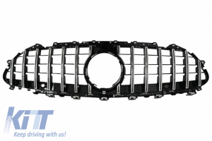 KITT brings you the new Central Grille Suitable for MERCEDES CLS-Class C257 (2018-up) Panamericana GTR Design Black – Chrome PDC / Camera