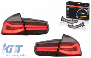 KITT brings you the new Lightning Conversion Kit to LCI Design LED Taillights and Mirror Indicators suitable for BMW 3 Series F30 (2011-2019) with Dynamic Sequential Turning Light
