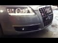 Faruri Audi A6 4F Facelift Tuning Headlamps and Front Grill S6 (grila centrala S6) by 123tuning.ro
