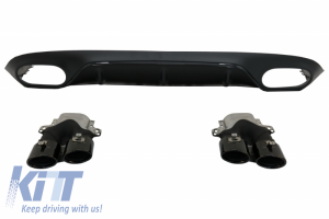 KITT brings you the new Rear Diffuser & Exhaust Tips suitable for Mercedes E-Class C238 Coupe/Cabrio (2016+) E53 Night Package A-Design AMG Sport Line Rear Bumper