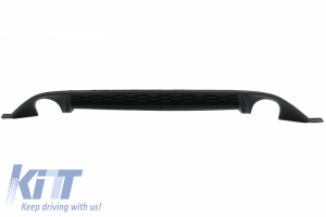 KITT brings you the new Rear Bumper Diffuser with twin exit for single exhaust tips suitable for VW Golf 7 VII (2013-2016) GTI Design