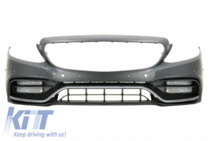 KITT brings you the new Front Bumper suitable for Mercedes C-Class W205 S205 (2014-up) Limousine T-Model Coupe Cabriolet C63 Chrome A-Design Facelift Without Front Grille