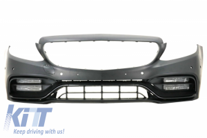KITT brings you the new Front Bumper suitable for MERCEDES C-Class W205 S205 (2014-up) Limousine T-Model Coupe Cabriolet C63 A-Design Facelift Without Front Grille