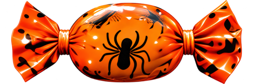 Halloween candy with bat wrap