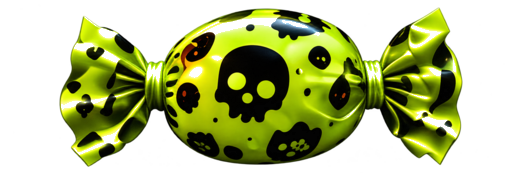 Halloween candy with ghost wrap