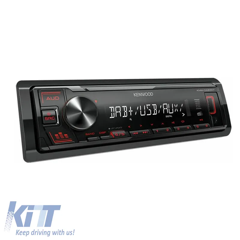 1 Din USB Radio Kenwood 4x50 Watt KMM-DAB307