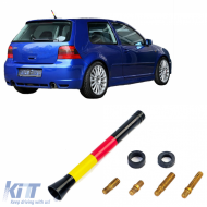11cm car short rod antenna Germany flag for VW Golf 3 4 5 Polo 6N2 9N Bora - ODETV6025221