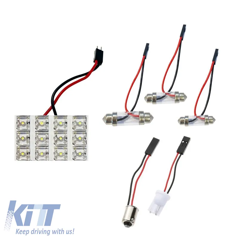 12 LED Dome Light suitable for 24volt with 5 Adapters White Color 1pc