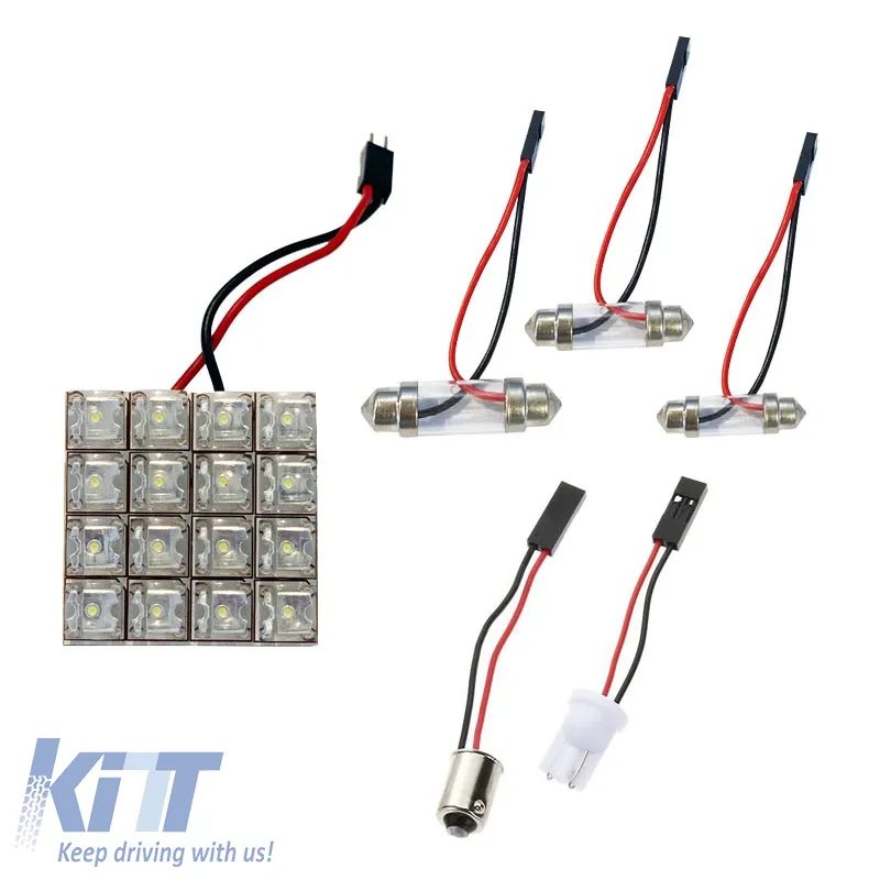16 Led Dome Light suitable for 24volt with 5 Adapters White Color 1pc