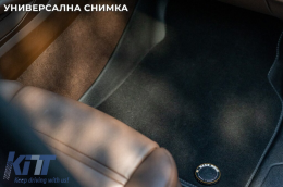 2 in 1 rubber and carpet mats suitable for Range Rover Sport after 2022 from Frogum 5D Race Rock series, 4-piece set, black color-image-6232834