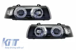 image-33-Фарове 2 LED Halo Джанти Angel Eyes подходящи за BMW Серия 3 E36 1992-1998 Седан/Туринг