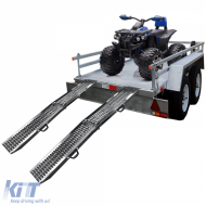 2 pieces folding loading ramp 180cm for quad, motorcycle and more, max. 450kg - ODCAAR6014674