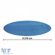 Ø 210cm Solarabdeckfolie BESTWAY Flowclear blau, geeignet für Schwimmbecken-image-6199604