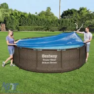 Ø 210cm Solarabdeckfolie BESTWAY Flowclear blau, geeignet für Schwimmbecken-image-6199605