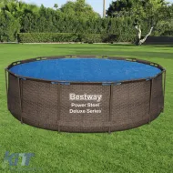 Ø 210cm Solarabdeckfolie BESTWAY Flowclear blau, geeignet für Schwimmbecken-image-6199608