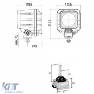 24V Hella Xenon Arbeitsstrahler für Offroad-Bagger Powerxen mit Steuergerät-image-6197975