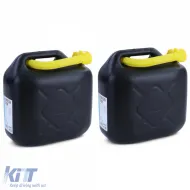 image-65-2x 10L Ersatzkanister für Benzin Diesel Kunststoff UN-Zulassung Schwarz Gelb