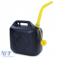 2x 10L Ersatzkanister für Benzin Diesel Kunststoff UN-Zulassung Schwarz Gelb-image-6264300