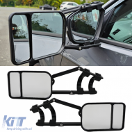 2x Caravan Mirrors Trailer Mirrors Clip-On Universal for Cars and Buses - ODSMF6013721