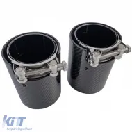 2x carbon exhaust tips tailpipes suitable for 1 Series BMW F20 F21 M135i M140i-image-6326165