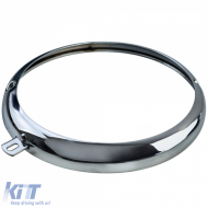 2x Chrom Scheinwerferring geeignet für VW Käfer Bus T1 bis 1967 / Porsche 356-image-6264241