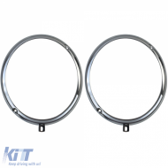 2x Chrom Scheinwerferring Lampenring für VW Käfer Bus T1 bis 1967 / Porsche 356 - ODLP6027271