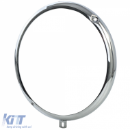 2x Chrom Scheinwerferring Lampenring für VW Käfer Bus T1 bis 1967 / Porsche 356-image-6264239