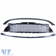 3-teiliges Kühlergrill-Set in glänzendem Schwarz, geeignet für Mini One Cooper JCW R56 R57 R58 R59-image-6197282