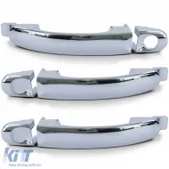 3-teiliges Set aus verchromten Außentürgriffen zum Austausch, geeignet für VW Bus T5 03-09-image-6207229