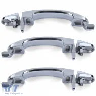 3-teiliges Set aus verchromten Außentürgriffen zum Austausch, geeignet für VW Bus T5 03-09-image-6207230