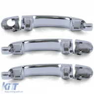 3-teiliges Set aus verchromten Außentürgriffen zum Austausch, geeignet für VW Bus T5 03-09-image-6207231