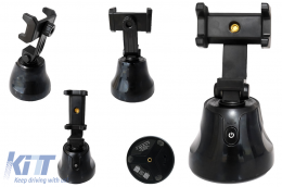 360 ° Drehung Auto Face Tracking Smart Shooting Telefonhalter Vlog Kamerahalter-image-6072823