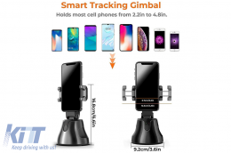 360 ° Drehung Auto Face Tracking Smart Shooting Telefonhalter Vlog Kamerahalter-image-6072827