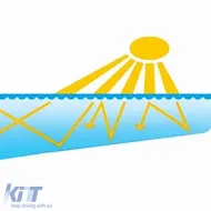 366 cm Pool Solarabdeckung, Poolheizung, Solarfolie, rund, 115µm, blau-schwarz-image-6200891