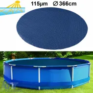 image-78-366cm pool solar cover pool heater solar film cover round 115µm blue black