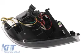 3D Angel Eyes LED DRL Ксенон Фарове подходящи за BMW 3 Series E90 E91 LCI (2008-2011) Черен-image-6089276