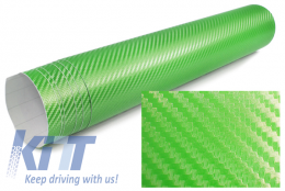 3D Carbon Folie selbstklebend 30cm *1.27 Meter grün