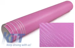 image-21-3D Carbonfolie selbstklebend 30cm *1.27 Meter rosa pink