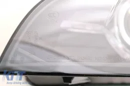 3D dupla Angel Eyes LED DRL Xenon fényszóró BMW X5 E70 (2007-2010), Fekete-image-6074956