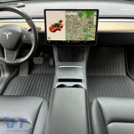 3D gumiszőnyeg szett fekete PREMIUM LINE Tesla Model Y 2019-től-image-6204802