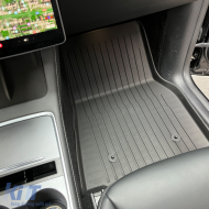 3D gumiszőnyeg szett fekete PREMIUM LINE Tesla Model Y 2019-től-image-6204804